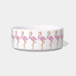 Tigela Bonito Pet Bowl de Flamingos Rosa
