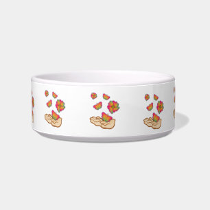 Tigela Borboletas e flores
