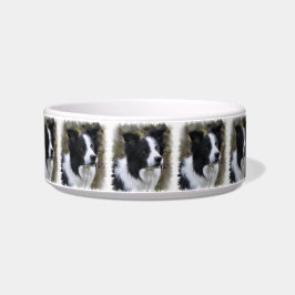 Tigela Border Collie Art