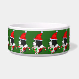 Tigela Border Collie Christmas Bowl