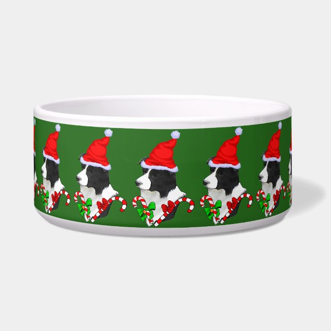 Tigela Border Collie Christmas Bowl (Frente)