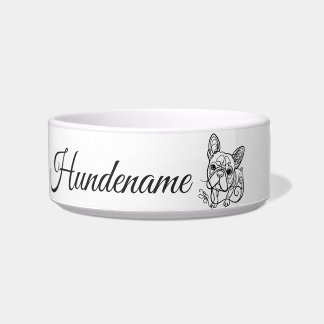 Tigela Boston Terrier Line Art personalized bowl