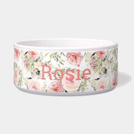 Tigela Botânica floral de cor aquosa moderna