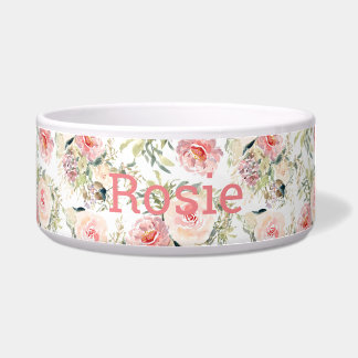 Tigela Botânica floral de cor aquosa moderna