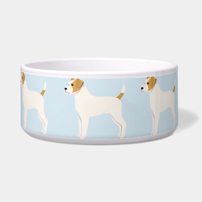 Tigela Bowl com Parson Russell Terrier (Frente)