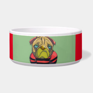 TIGELA BOWL DE CACHORRO DE BOXE BULLDOG