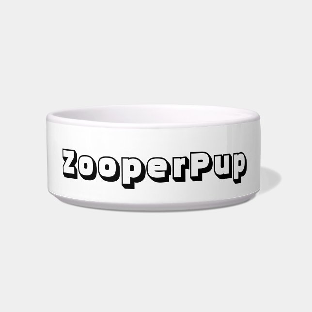 TIGELA BOWL DE CACHORRO ZOOPERPUP (Frente)