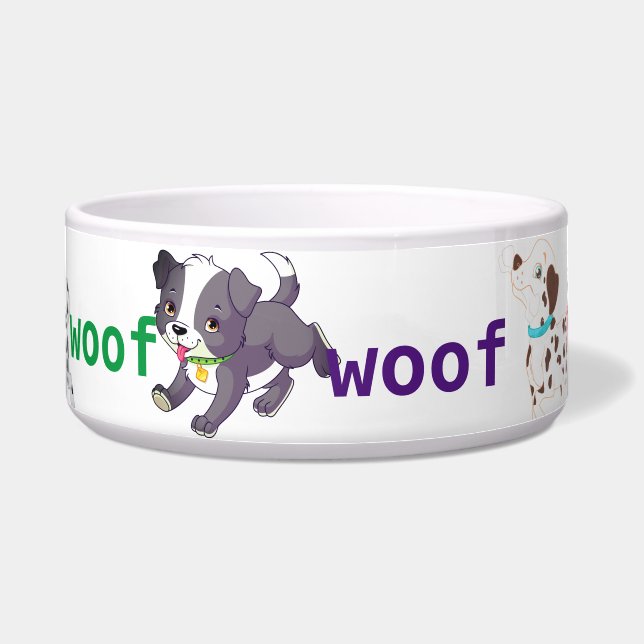 Tigela Bowl de cão cerâmico (Frente)