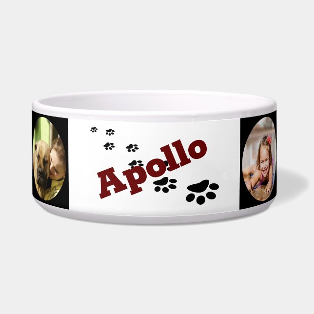 Tigela Bowl de Comida de Cachorro Personalizado - HAMbWG (Frente)