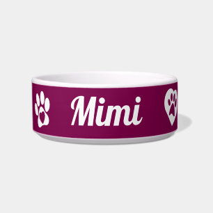 Tigela Bowl de Gato Cerâmico Personalizado, presente de G