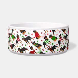 Tigela Bowl do Rottweiler de Natal