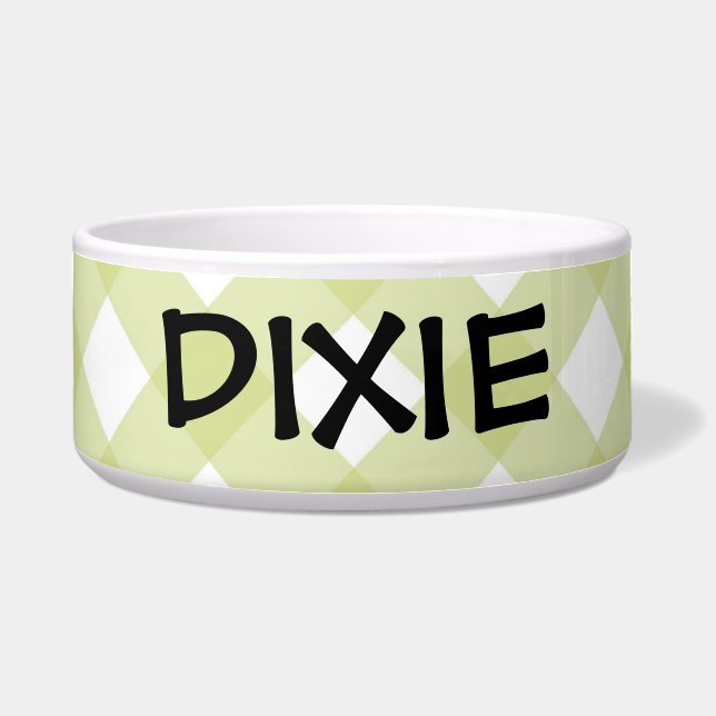 Tigela Bowl - Quadro de Verificação Latim Verde Celeron Z (Frente)