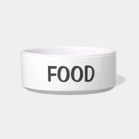Branco Simples E Comida Mínimo Simples Gato Ou Cão