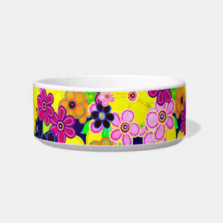 Tigela Bright Abstrato Flower Art