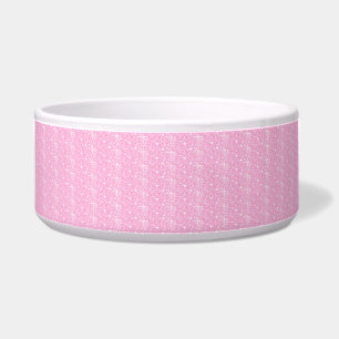 Tigela Brilho do rosa de bebê da bacia do cão