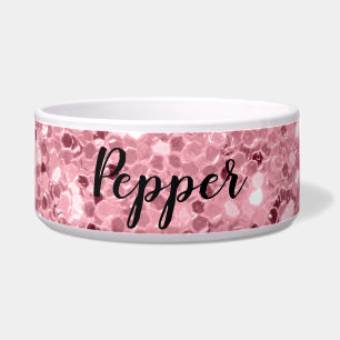 Tigela Brilho Dourado cor-de-rosa personalizado das