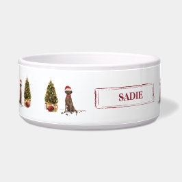 Tigela Brown Labrador Retriever Engraçado Árvore de Cacho