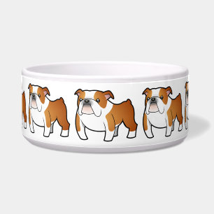 Tigela Buldogue dos desenhos animados