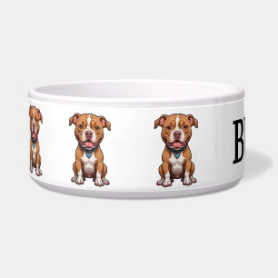 Tigela Bulldog de Desenho Animado Fofo Personalizado