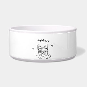 Tigela Bulldog Minimalista Elegante