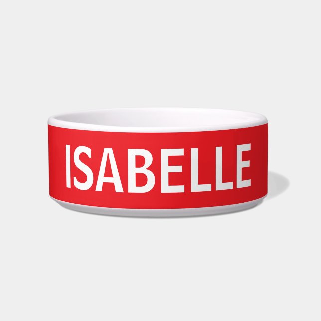 TIGELA CACHORA PERSONALIZADA OU BOWL PERSONALIZADA (Frente)