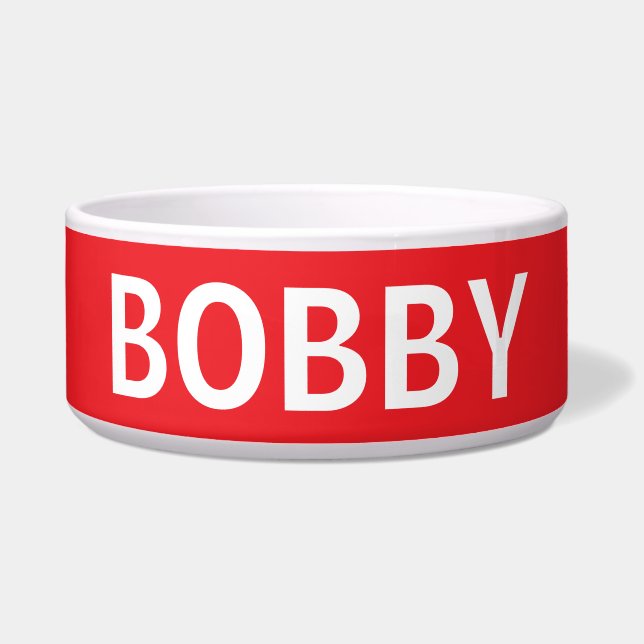 TIGELA CACHORA PERSONALIZADA OU BOWL PERSONALIZADA (Frente)