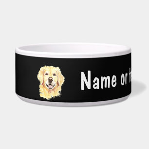 Tigela Cachorro Animal de Estimação Retriever Dourado