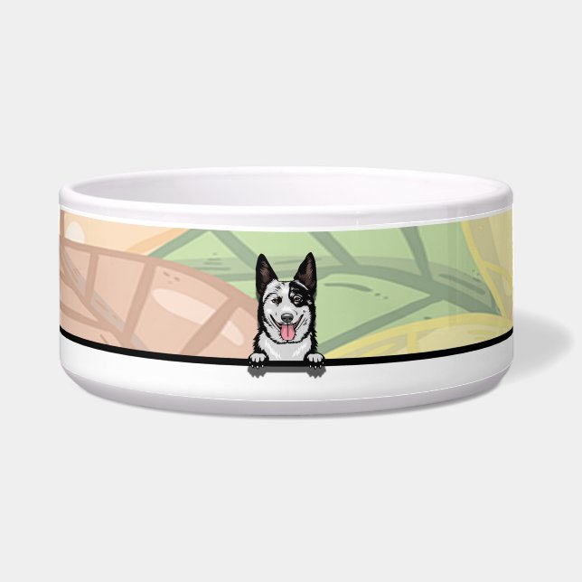 Tigela Cachorro australiano fofo, comida ou bebida (Frente)