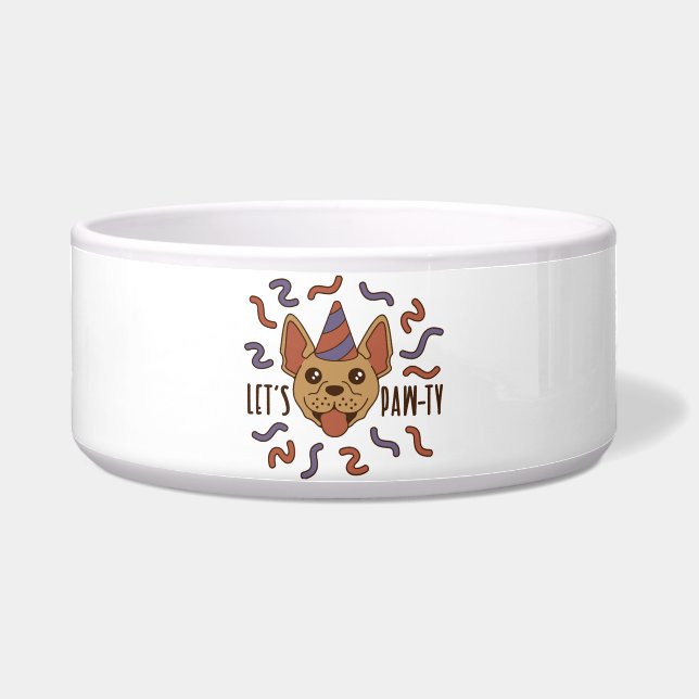 Tigela Cachorro - Bolinhos de Pet Grandes (Frente)