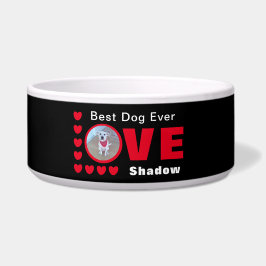 Tigela Cachorro Bonito, Cachorro Vermelho, Nome Negro