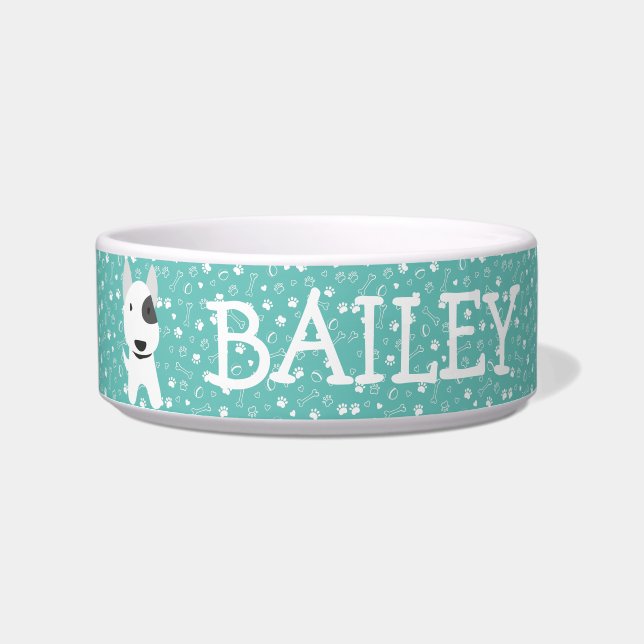 Tigela Cachorro Cachorro Cachorro Personalizável Bowl (Frente)