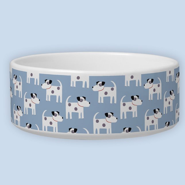 Tigela Cachorro Cachorro Jack Russell Terrier (Jack Russell Parson Terrier dog pattern pet bowl)