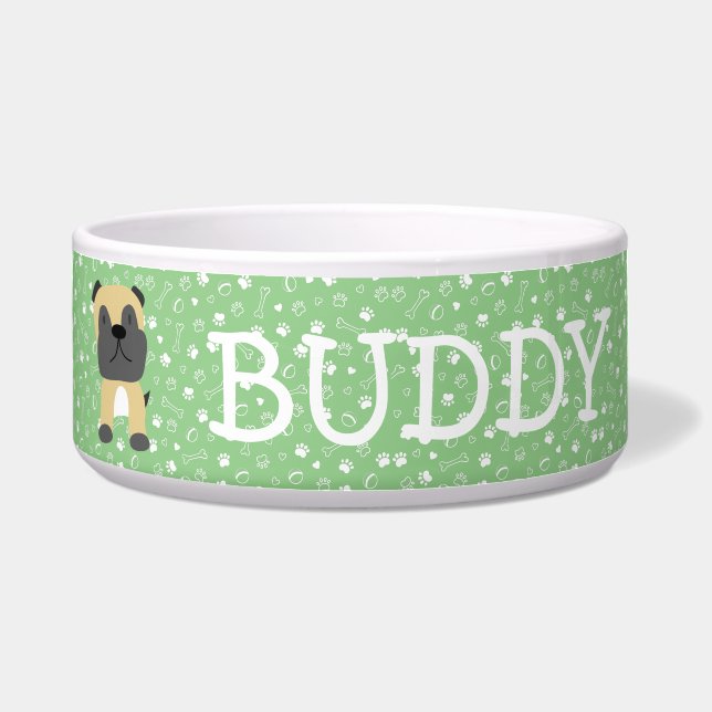 Tigela Cachorro Cachorro Personalizável (Frente)