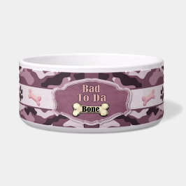 Tigela Cachorro De Camo Da Bone 2 - Personalizar