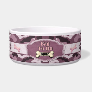 Tigela Cachorro De Camo Da Bone 2 - Personalizar