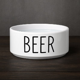 Tigela Cachorro de Cerveja Engraçado