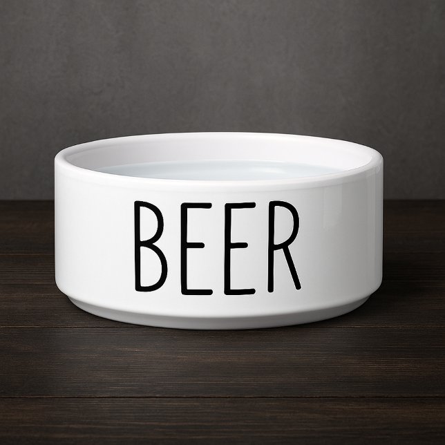 Tigela Cachorro de Cerveja Engraçado (Funny Beer Dog Bowl
)