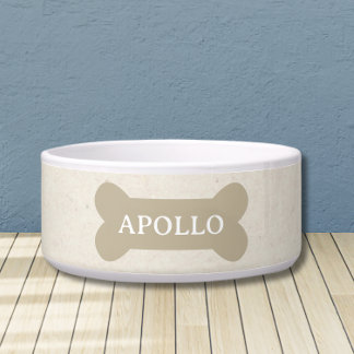 Tigela Cachorro de Nome Neutro e Pet Personalizado
