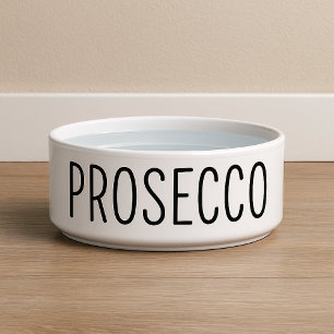 Tigela Cachorro do Prosecco Engraçado