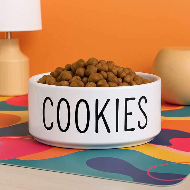 Tigela Cachorro Engraçado (Funny Cookies Dog Bowl
)