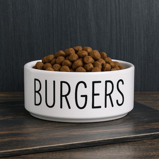Tigela Cachorro Engraçado (Funny Burgers Dog Bowl
)