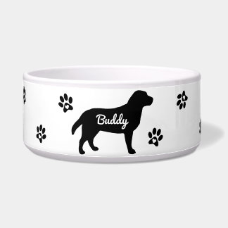 Tigela Cachorro Labrador Personalizado