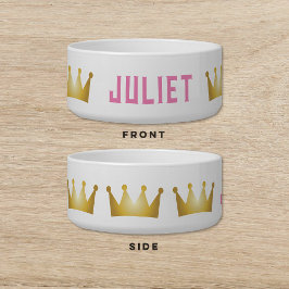 Tigela Cachorro Rosa-Coroa Pet