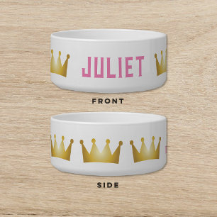 Tigela Cachorro Rosa-Coroa Pet