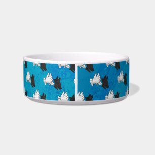 Tigela Cachorro Sombra em Azul