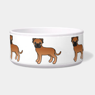 Tigela Cachorro Vermelho Bullmastiff