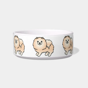 Tigela Cachorros de Cartoon Cute da Pomerânia