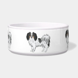 Tigela Cachorros de desenho animado fofos e felizes Trico
