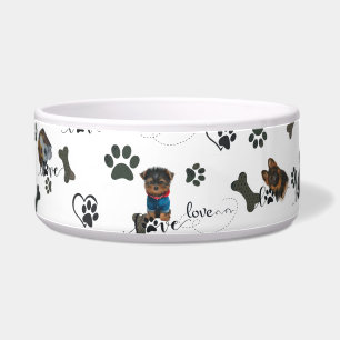 Tigela Cãezinhos cachorros, lugar de bandana
