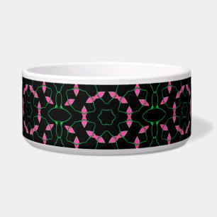 Tigela Caleidoscópio de Esmeralda e Rosa